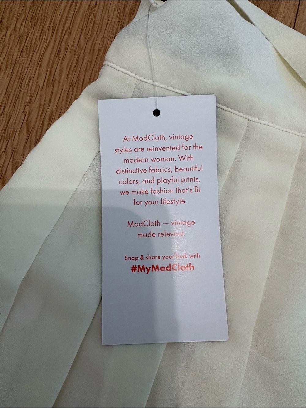 ModCloth Cream Pleated Tie Waist Midi Skirt Size S New With Tags NWT - Picture 3 of 11